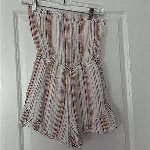 strapless romper